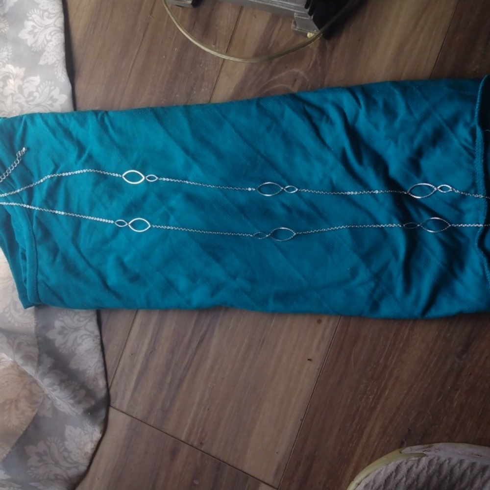 28"Silver necklace